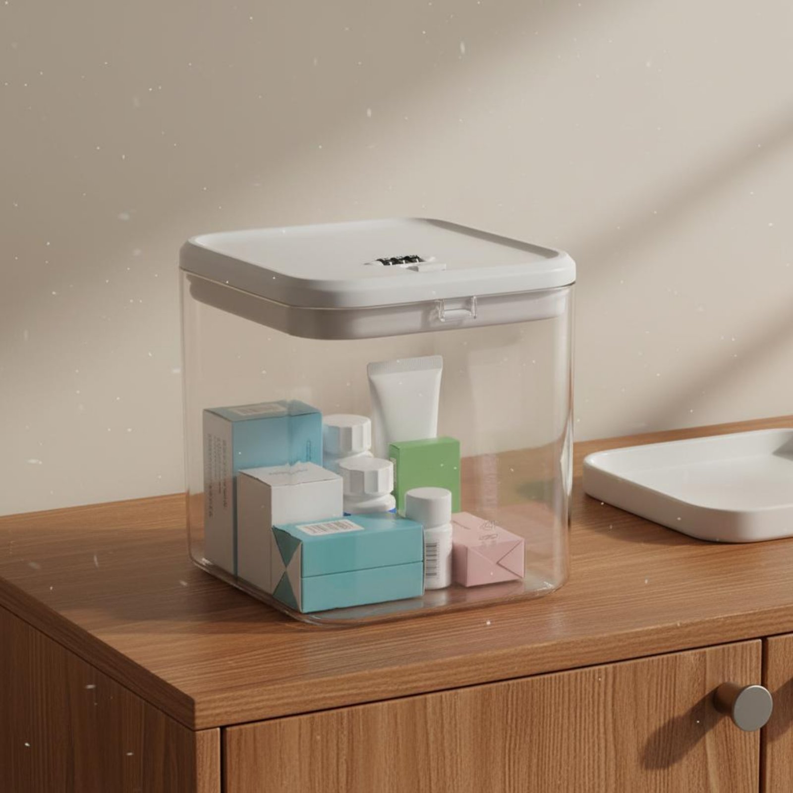 Food Storage Kitchen - Clear Lockable Box Versatile Lockable Storage