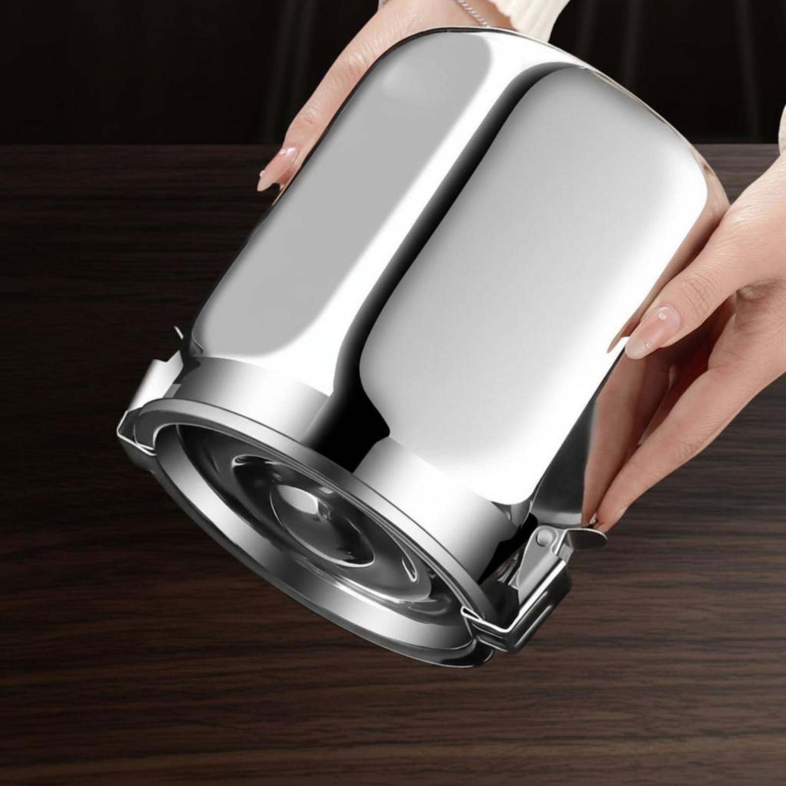 Food Storage In Stainless Steel - Airtight Stainless Steel Canister Silver Stainless