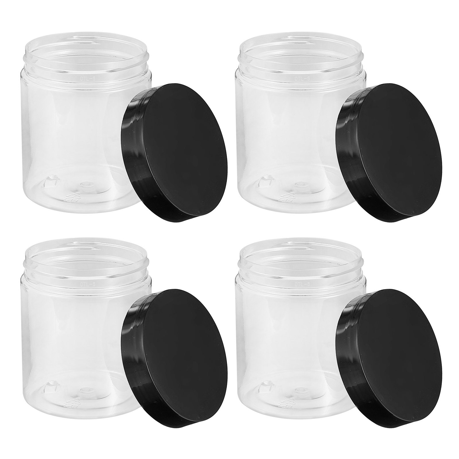 Food Storage Kitchen - 12Pcs Clear Plastic Storage Jars Sealed