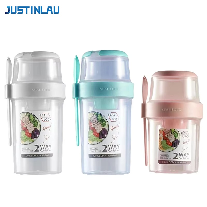 Food Storage Yogurt - JUSTINLAU Portable Fitness Weight Reducing Salad