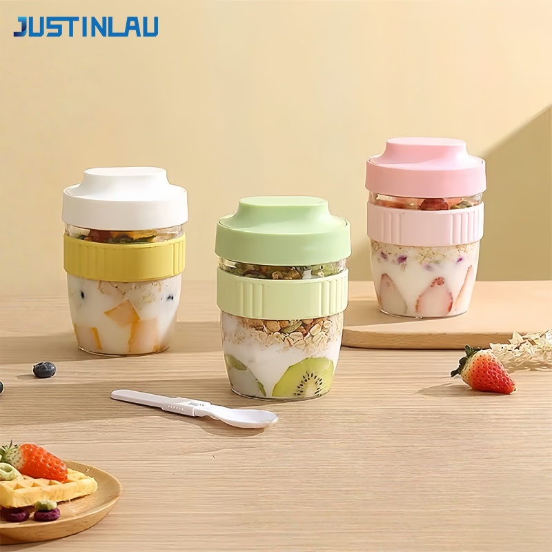 Food Storage Yogurt - JUSTINLAU Portable Breakfast Fruit Oat Yogurt
