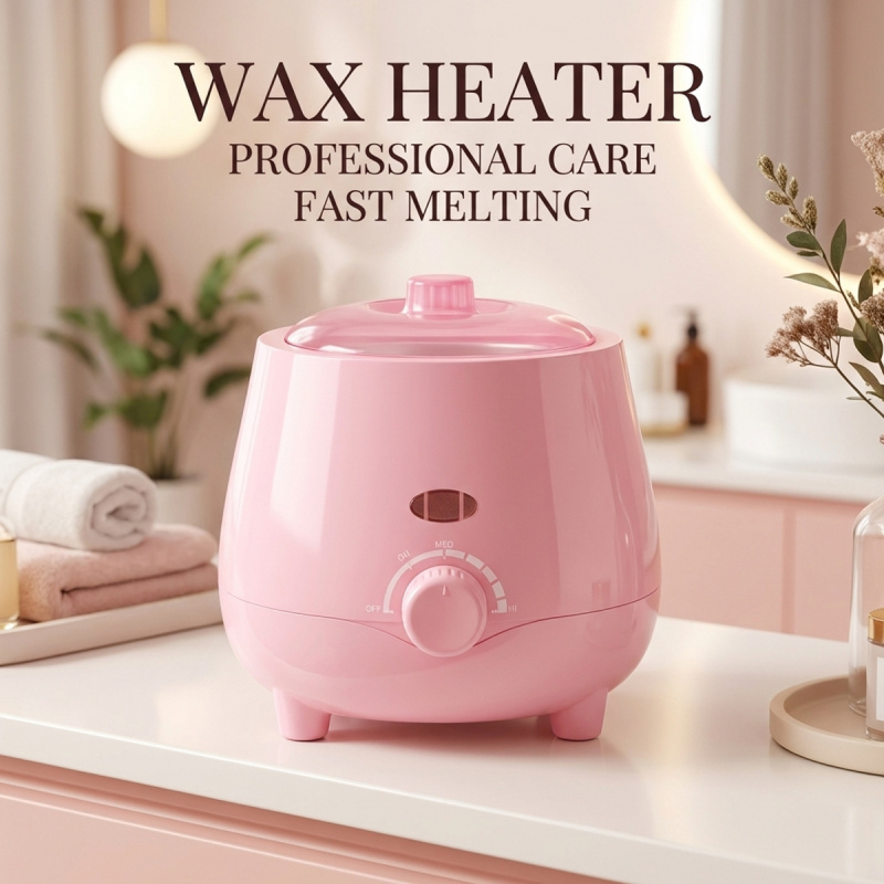 Portable Food Warmer - Portable Peach Pink Wax Warmer for