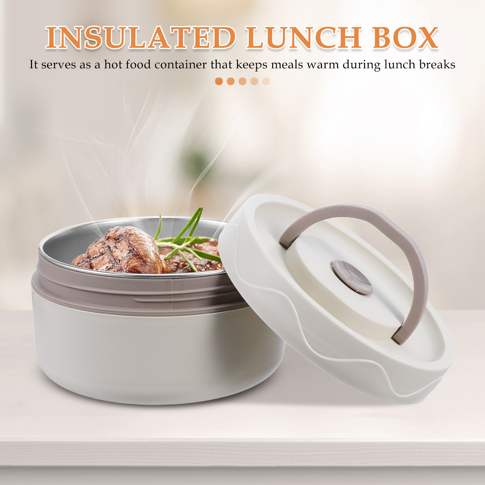 Food Storage Hot Box - 440Ml Stainless Steel Insulated Lunch Box