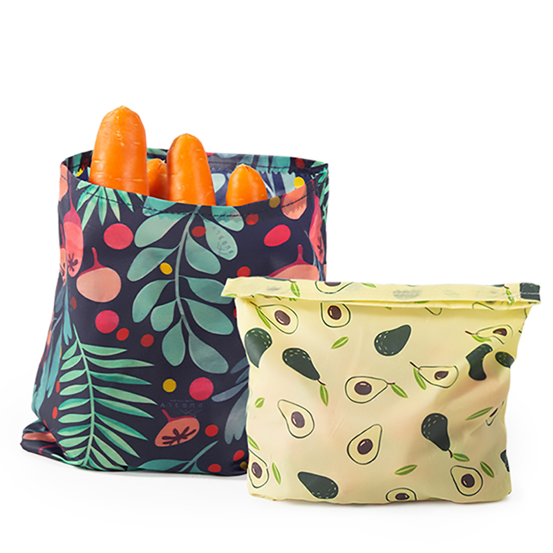 Food Storage Reusable Bags - 3PCS Plastic-Free Reusable Beeswax Food Storage