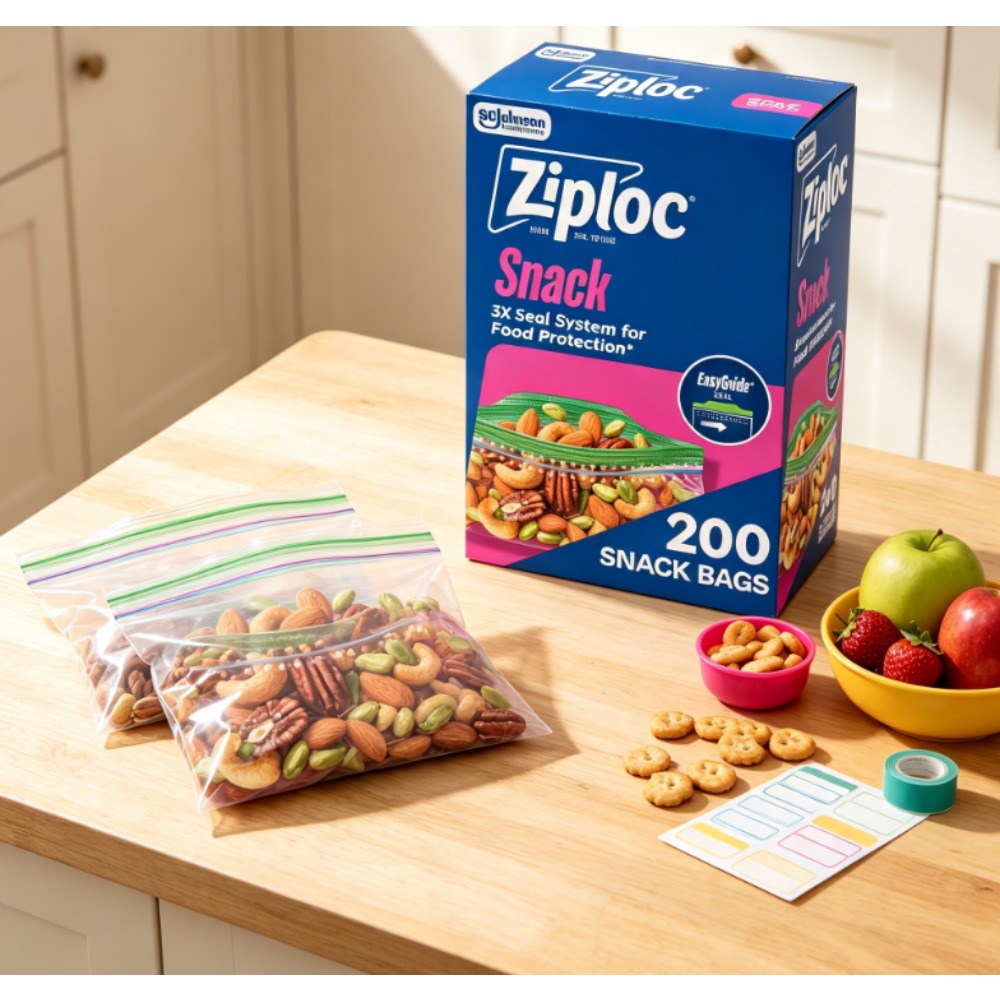 Ziploc® Brand Snack Bags with  - Food Storage Technology review and price