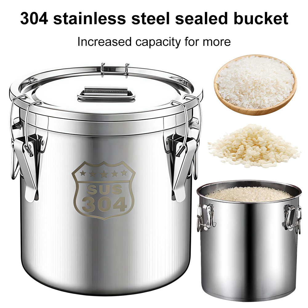 6/12/21/33L 304 Stainless Stee - Food Storage In Stainless Steel review and price