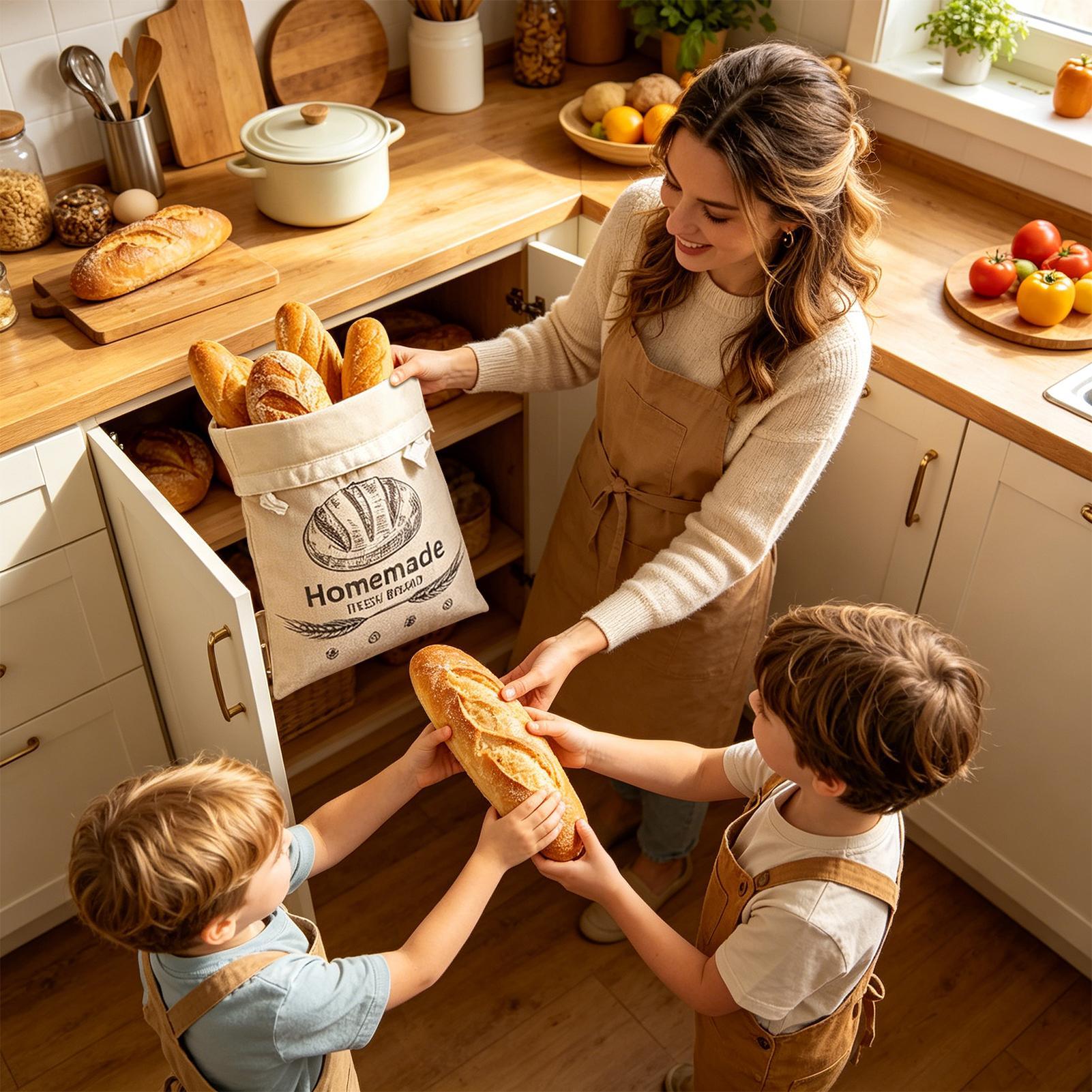 Linen Bread Bag Reusable Bags  - Food Storage Reusable Bags review and price