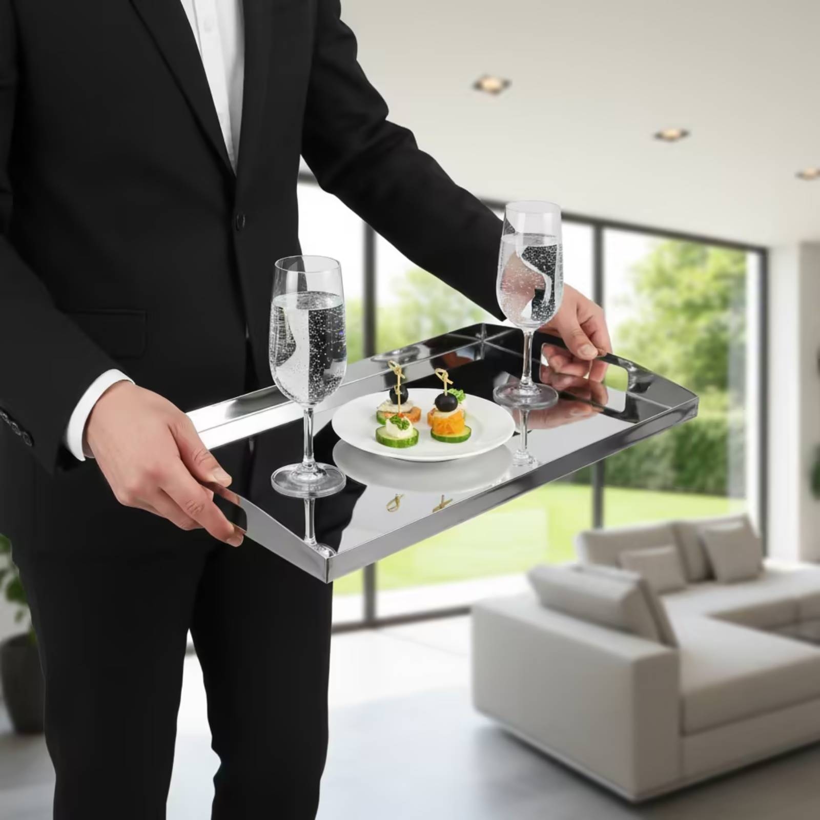 Stainless Steel Tray Mirrored  - Food Storage In Stainless Steel review and price