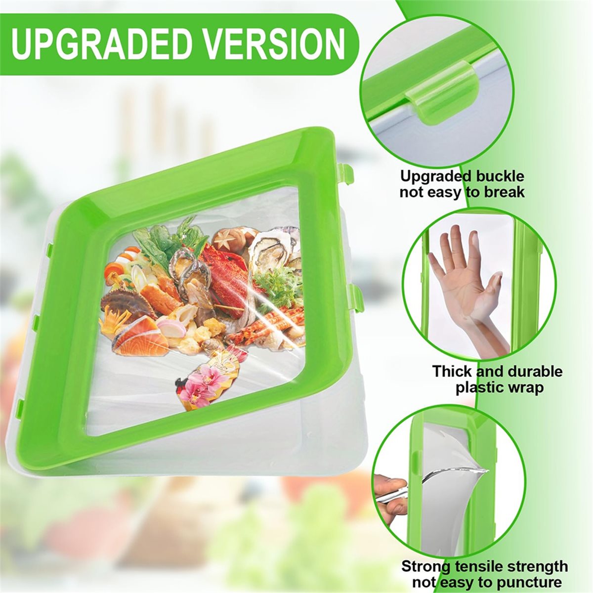 4Pcs Stackable Food Storage Tr - Food Storage Technology review and price