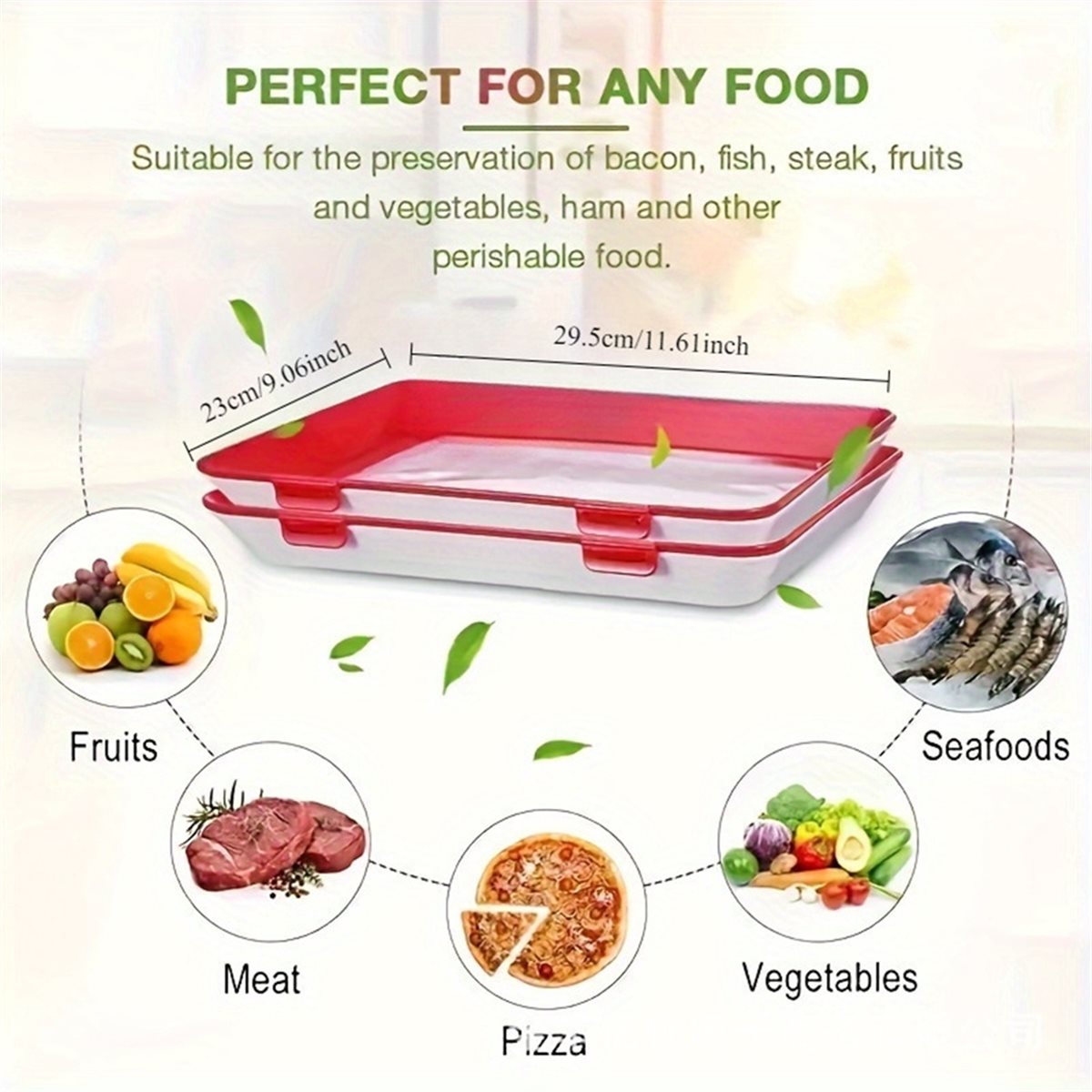 4Pcs Stackable Food Storage Tr - Food Storage Technology review and price