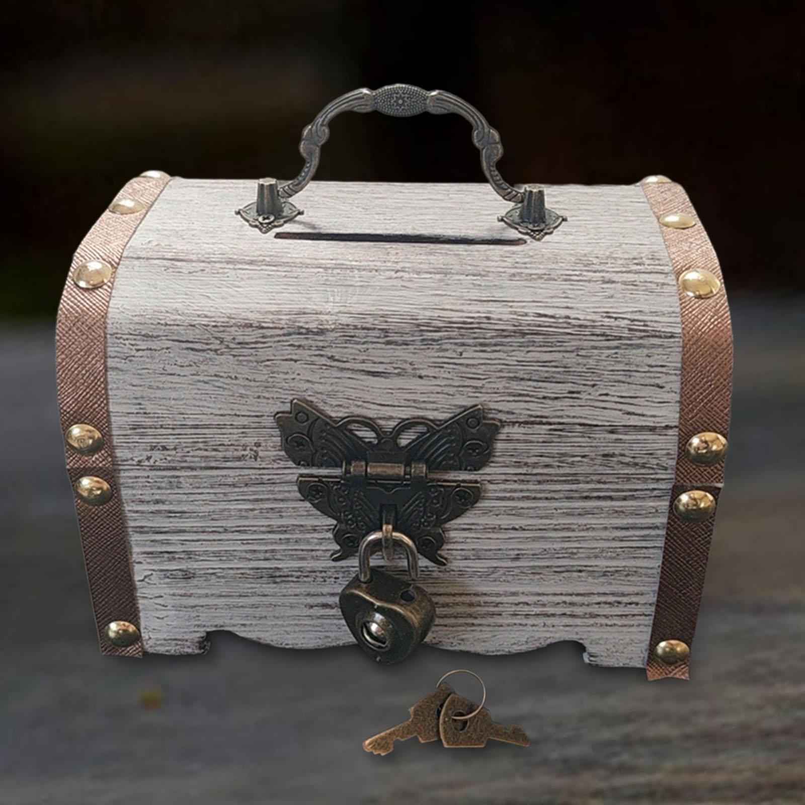 Piggy Bank Treasure Chest with - Food Storage Box With Lock And Key review and price