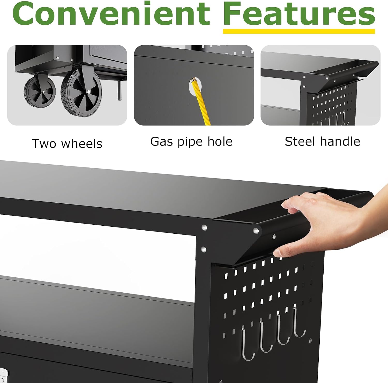 Outdoor Grill Cart Table With  - Food Storage Kitchen review and price
