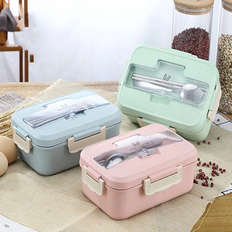 Microwave Lunch Box Wheat Stra - Food Storage Roll Bags review and price