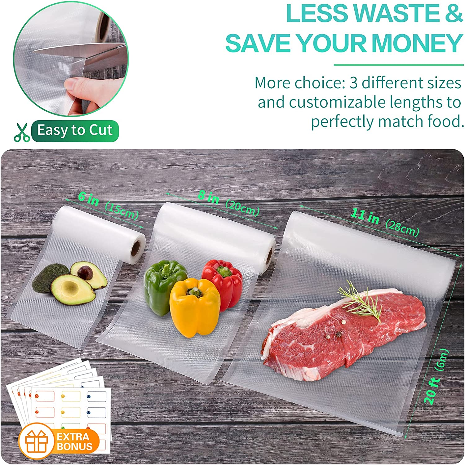 Kitchen Bags For Vacuum Food V - Food Storage Roll Bags review and price