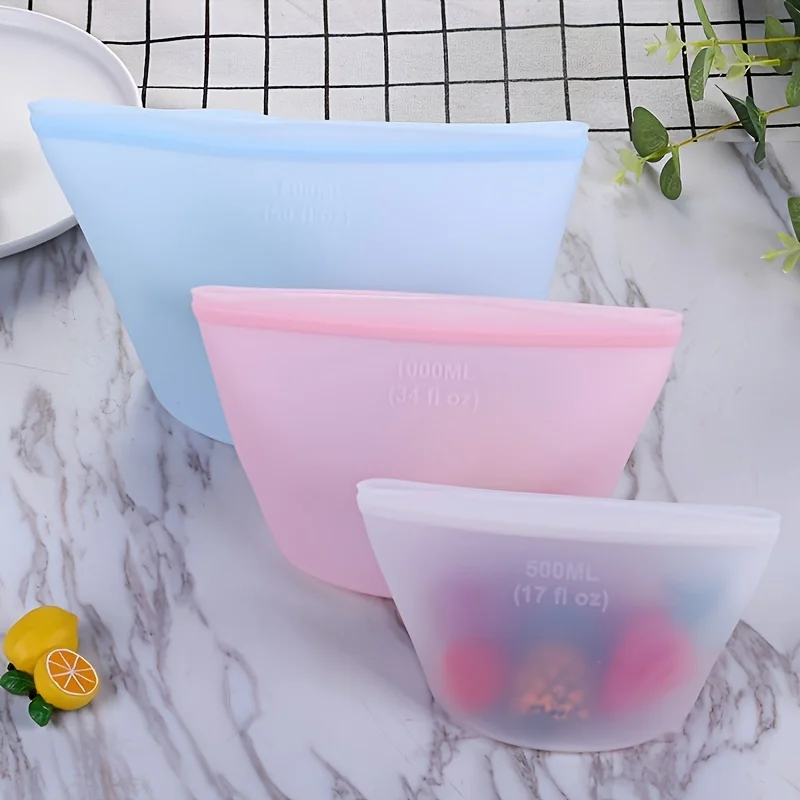 Reusable Silicone Storage Bags - Food Storage Reusable Bags review and price