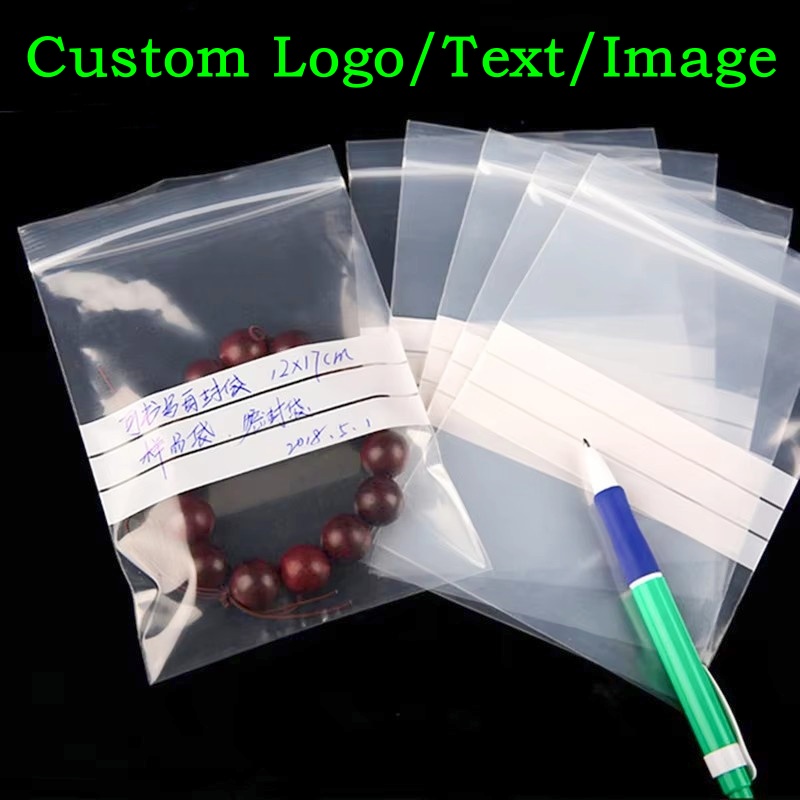 200PCS PE Clear Plastic Writin - Food Storage Roll Bags review and price