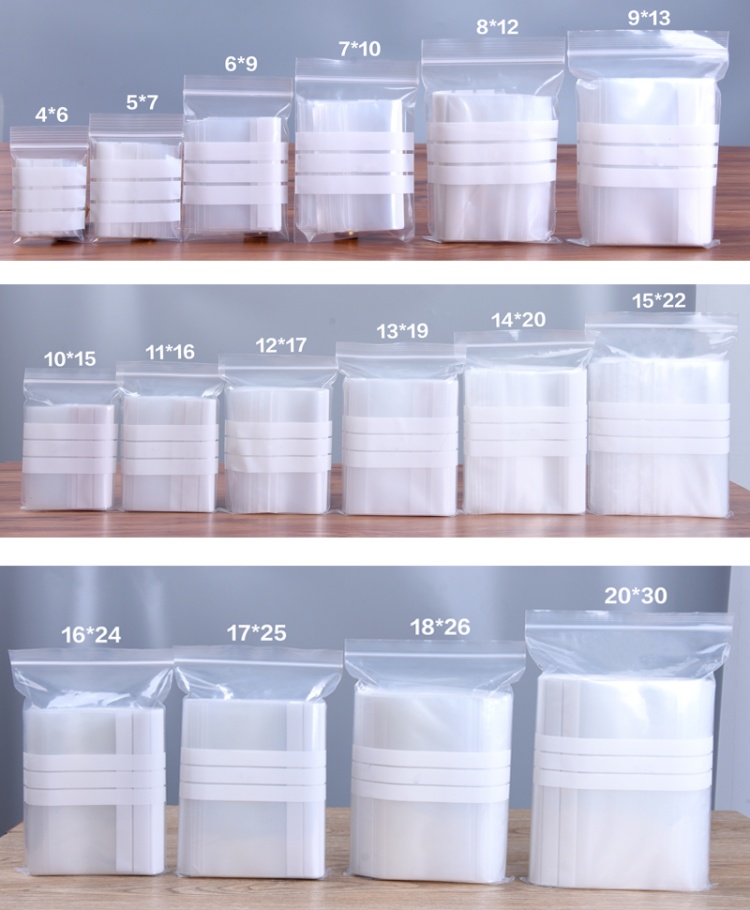 200PCS PE Clear Plastic Writin - Food Storage Roll Bags review and price