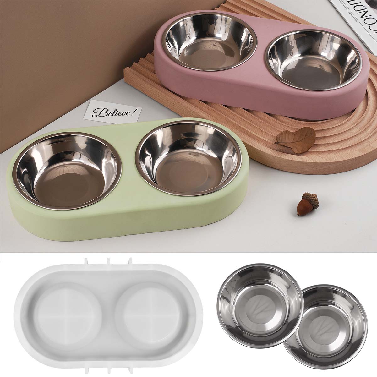 Pet Food Bowl Silicone Mold DI - Food Storage Dog review and price
