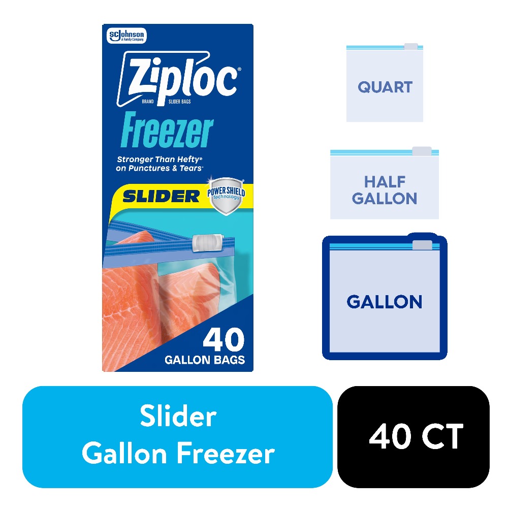 Ziploc Brand Slider Gallon Fre - Food Storage Technology review and price