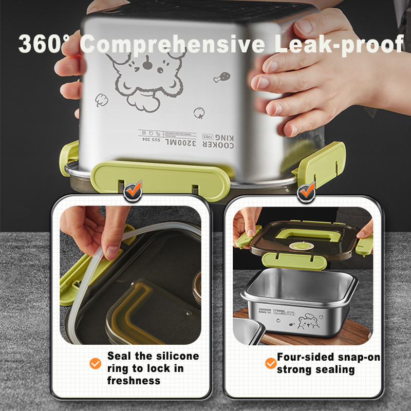 COOKER KING 420ml-6200ml Large - Food Storage In Stainless Steel review and price