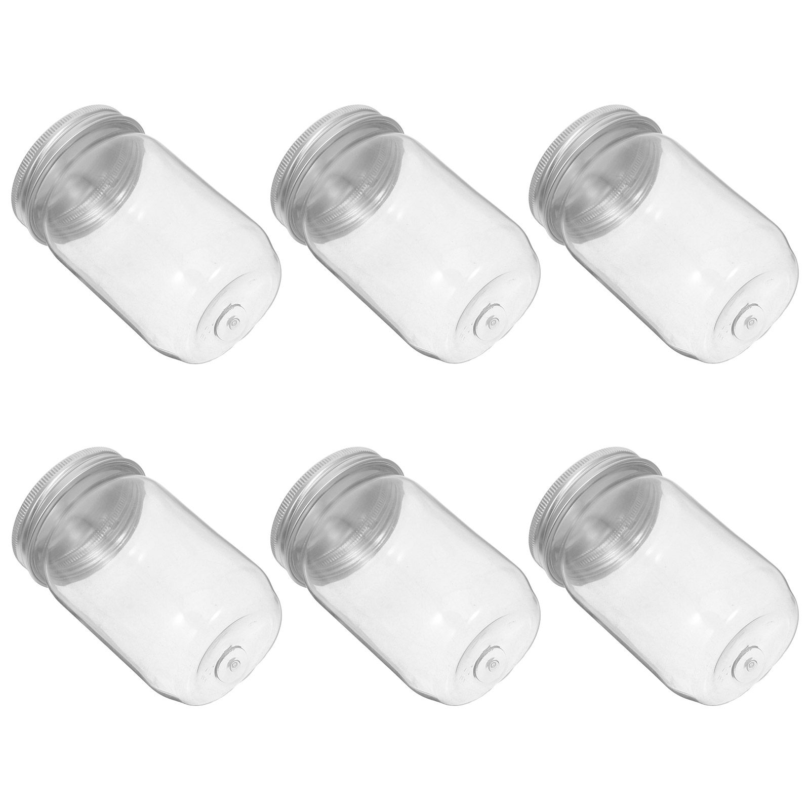 6Pcs Clear Plastic Mason Jars  - Food Storage Kitchen review and price