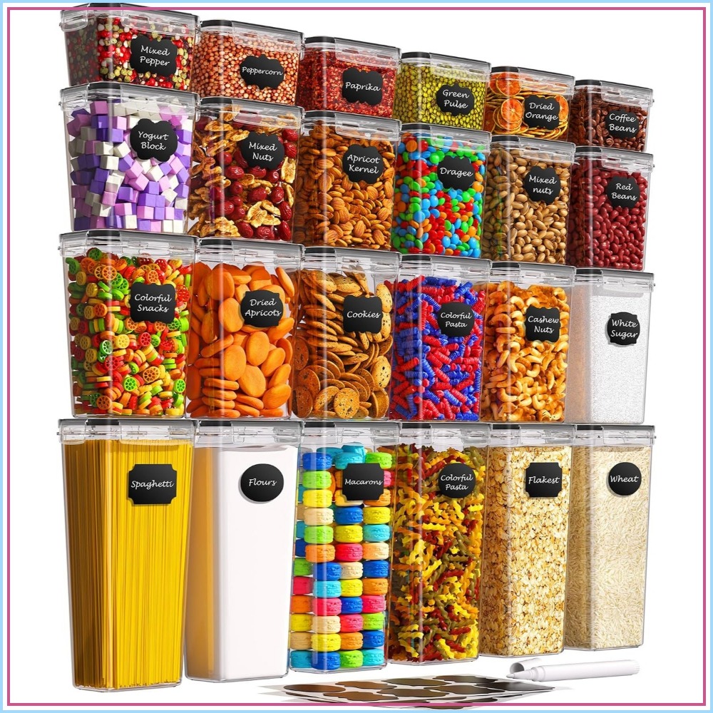 24 PCS Airtight Food Storage C - Food Storage Kitchen review and price