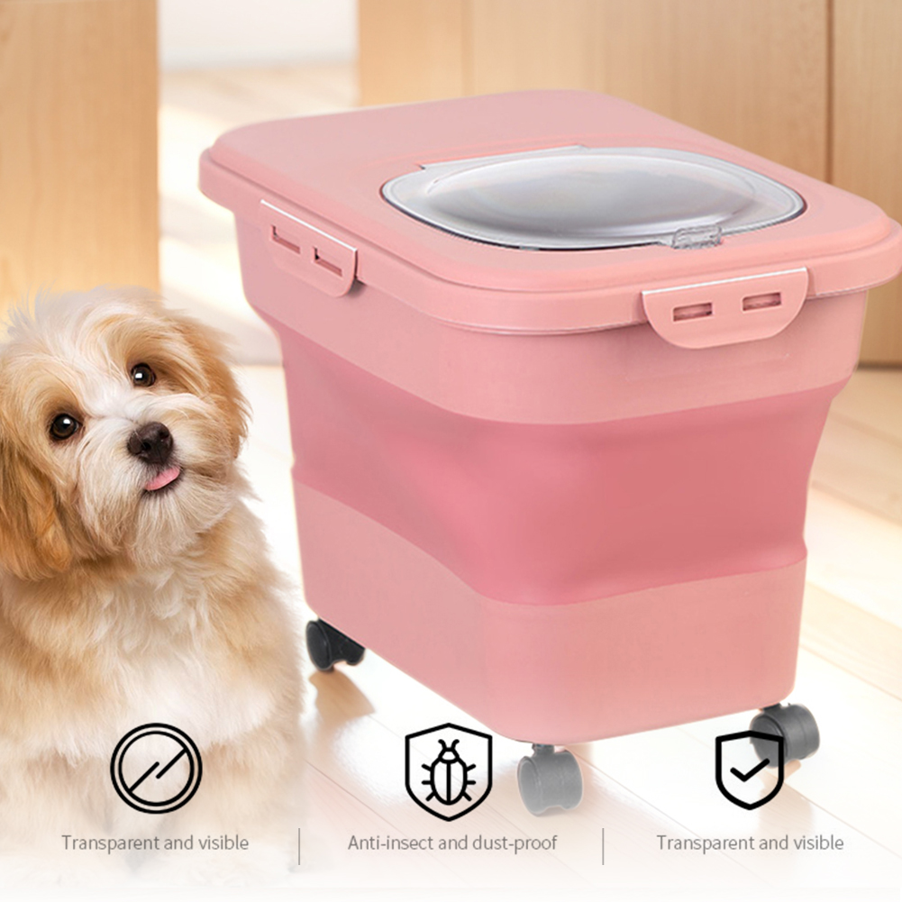 Collapsible Dry Cat Food Box 2 - Food Storage Dog review and price