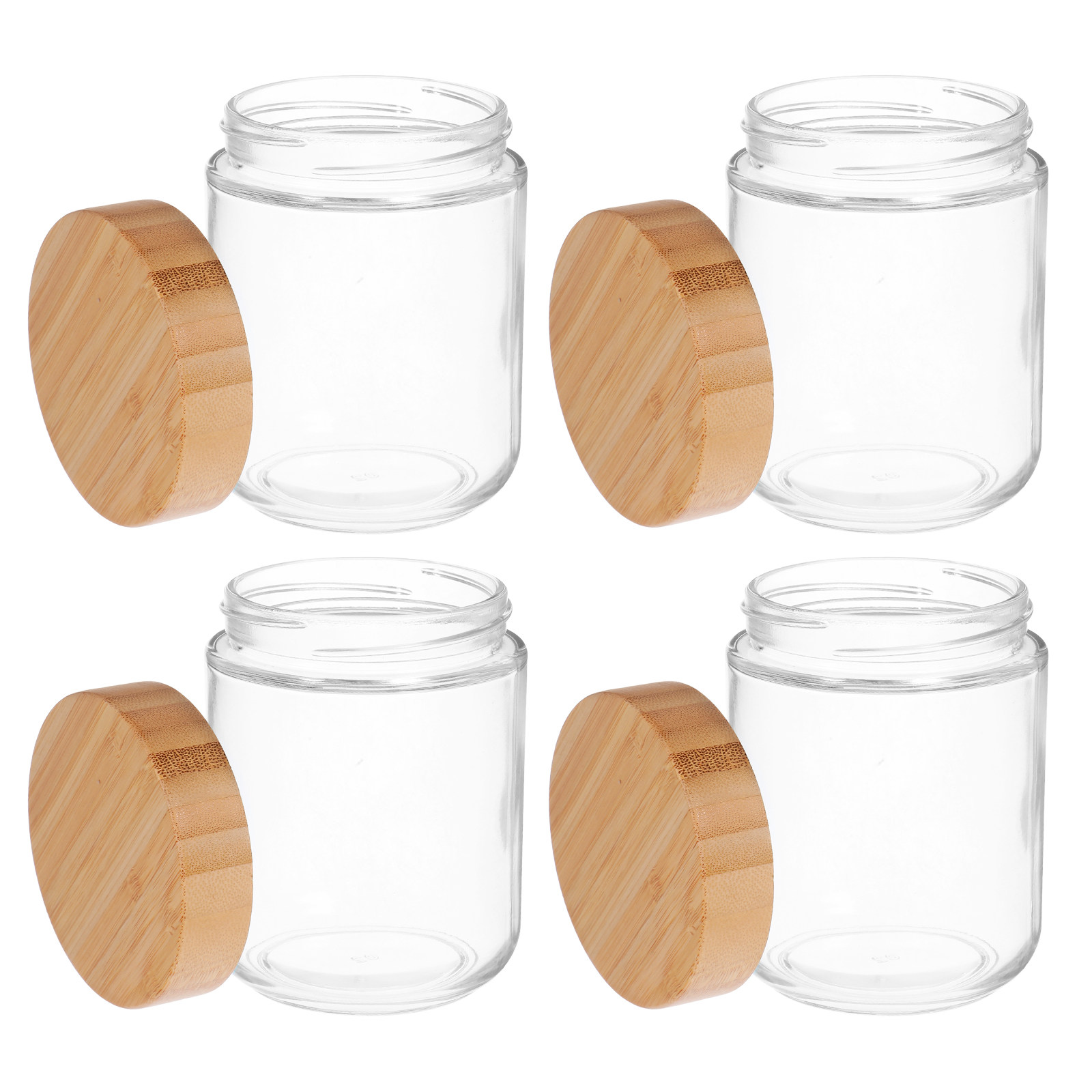 4Pcs Glass Kitchen Storage Jar - Food Storage Kitchen review and price