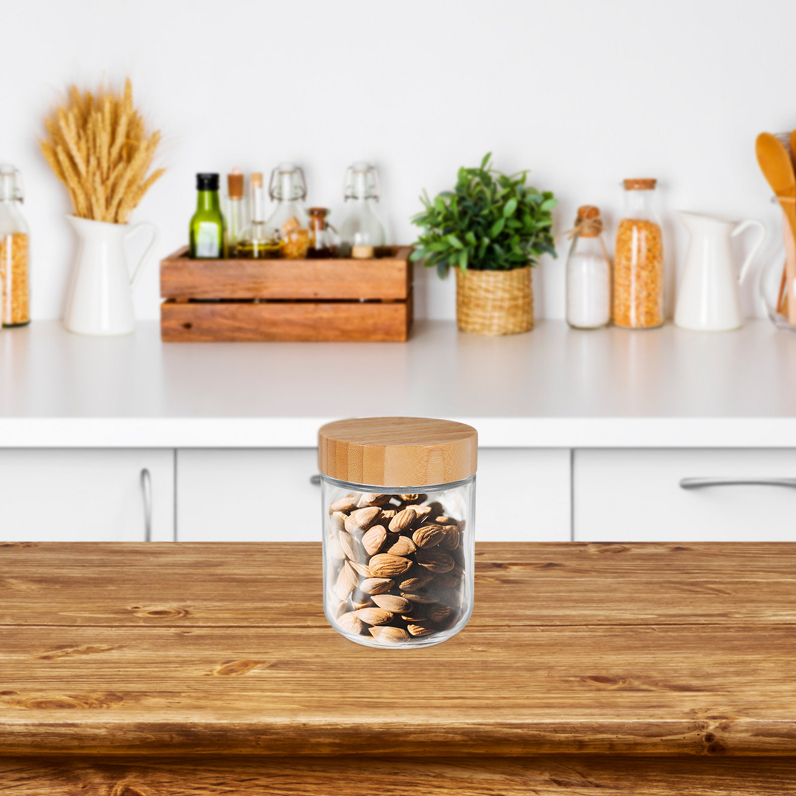 4Pcs Glass Kitchen Storage Jar - Food Storage Kitchen review and price