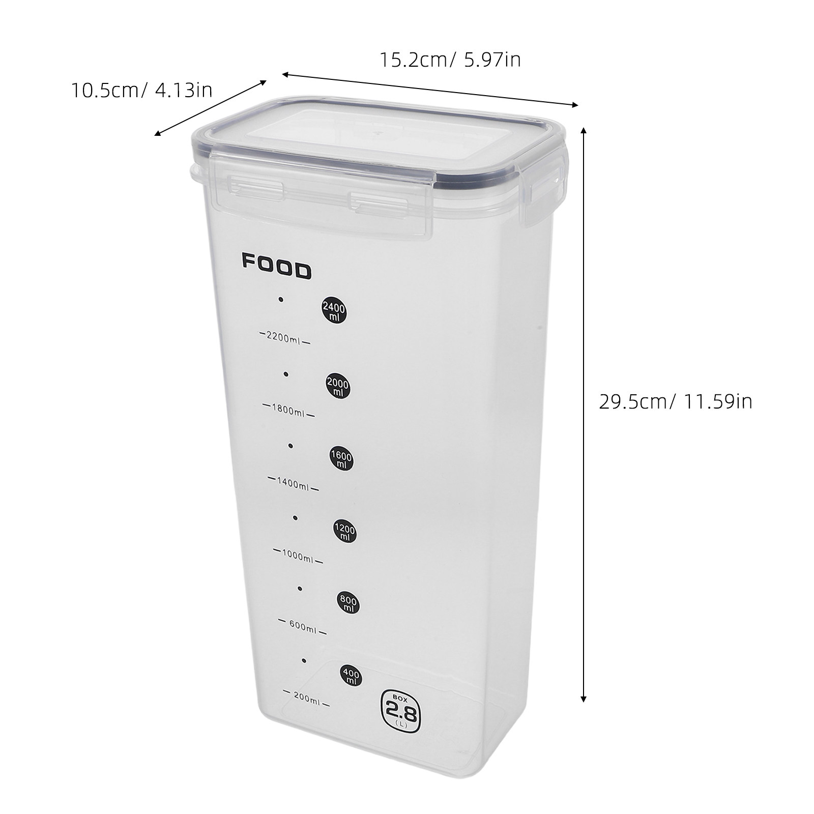 2Pcs Transparent Grain Storage - Food Storage Kitchen review and price